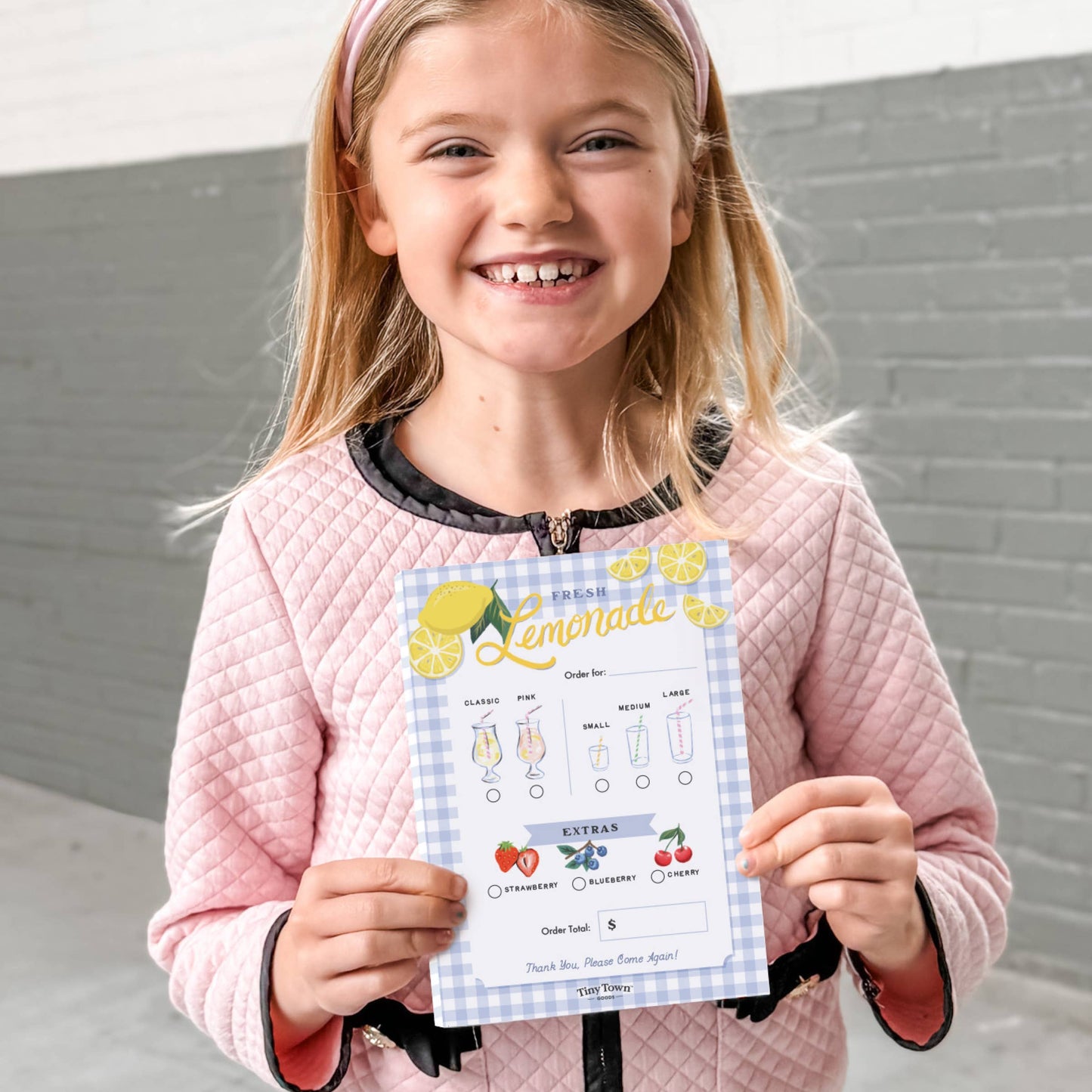 Pretend Play Notepad - Lemonade Stand