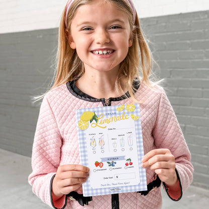 Pretend Play Notepad - Lemonade Stand