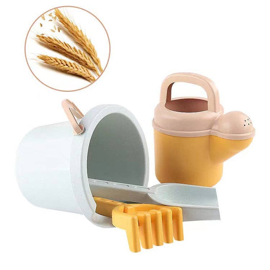 Wheat Straw Beach Bucket Set
