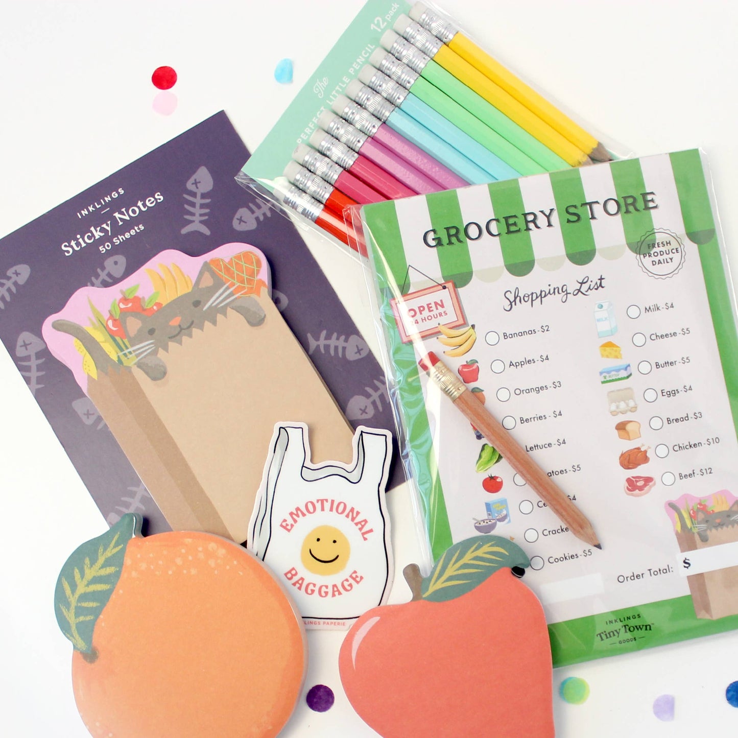 Pretend Play Notepad - Grocery Store