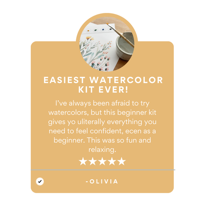 Limited Edition, All in One Watercolor Kit - Floral Pumpkin