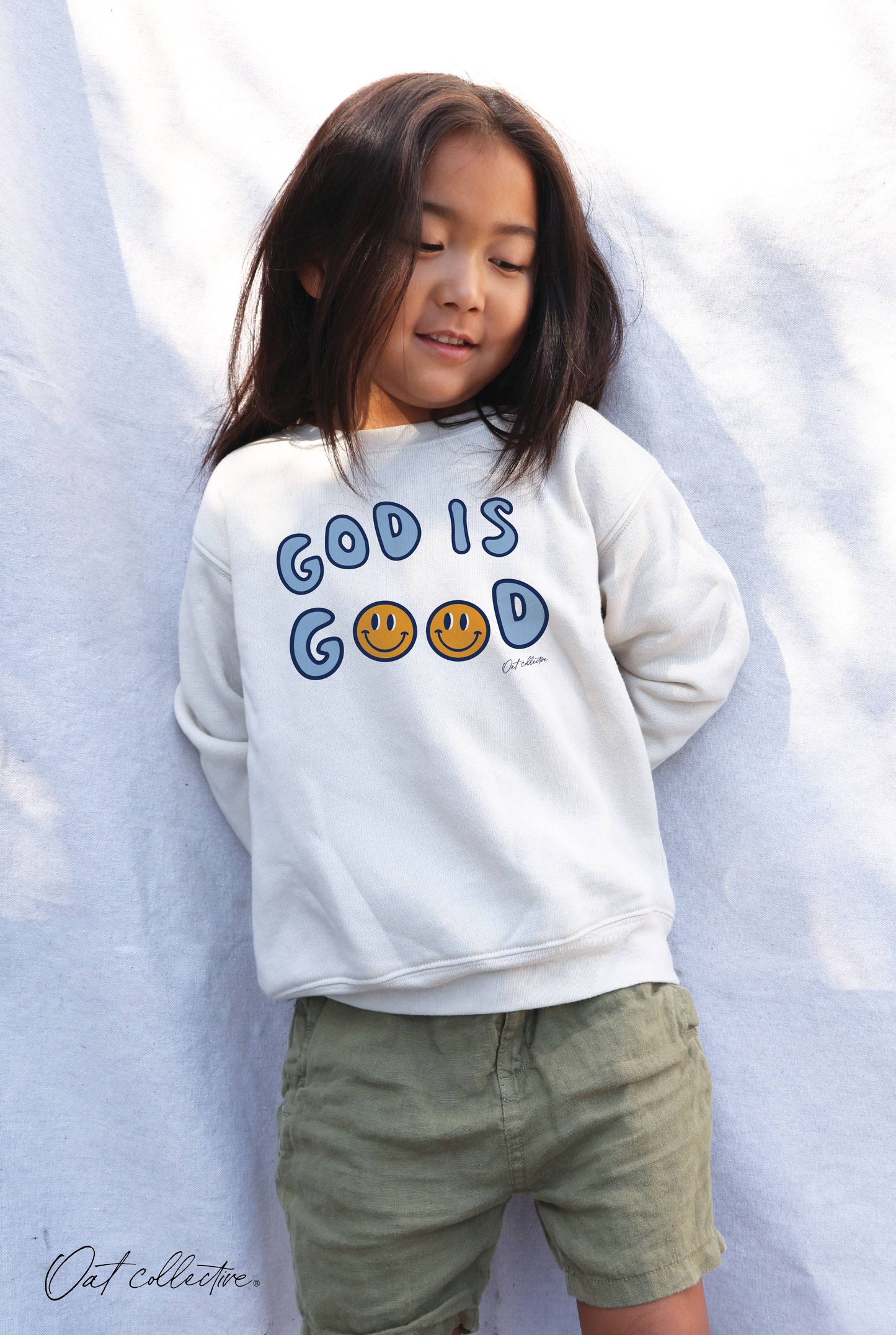 GOD IS GOOD Kids Graphic Sweatshirt
