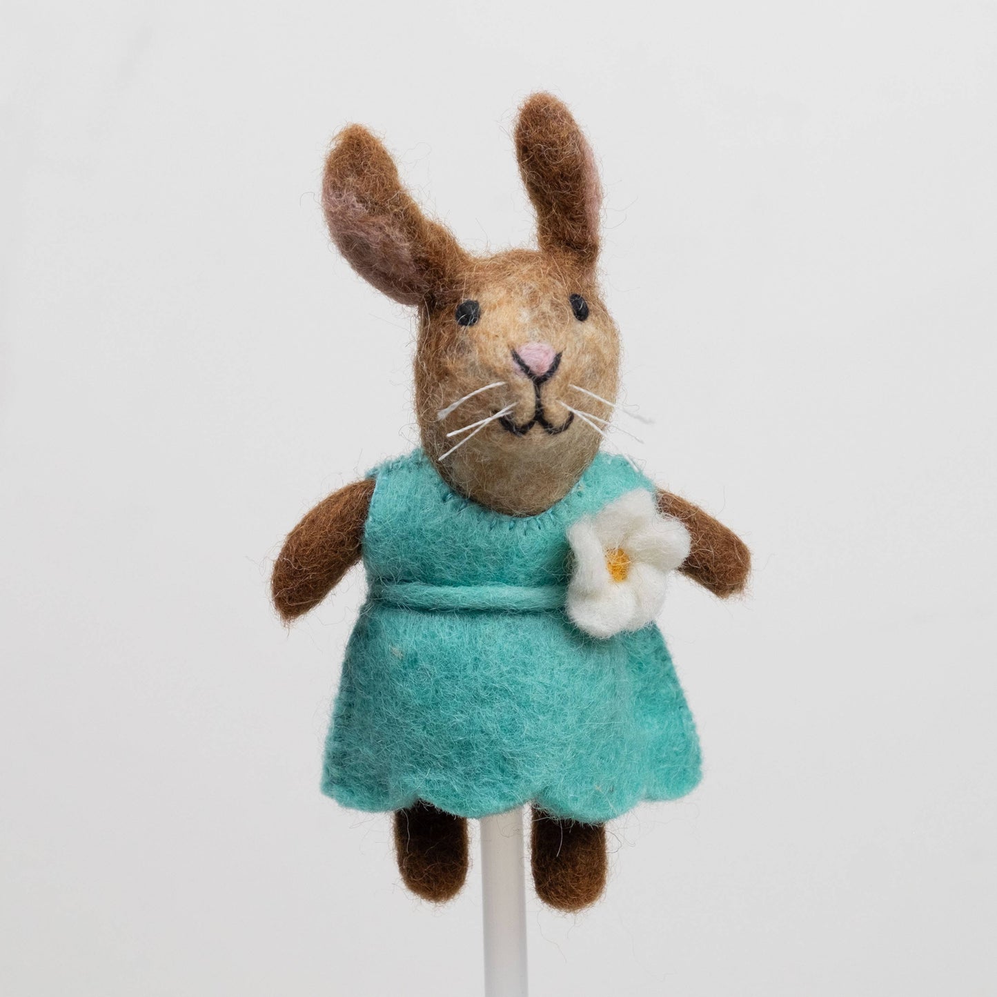 Felt Finger Puppet - Clothed Rabbit