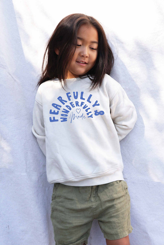 FEARFULLY AND WONDERFULLY Kids Graphic Sweatshirt