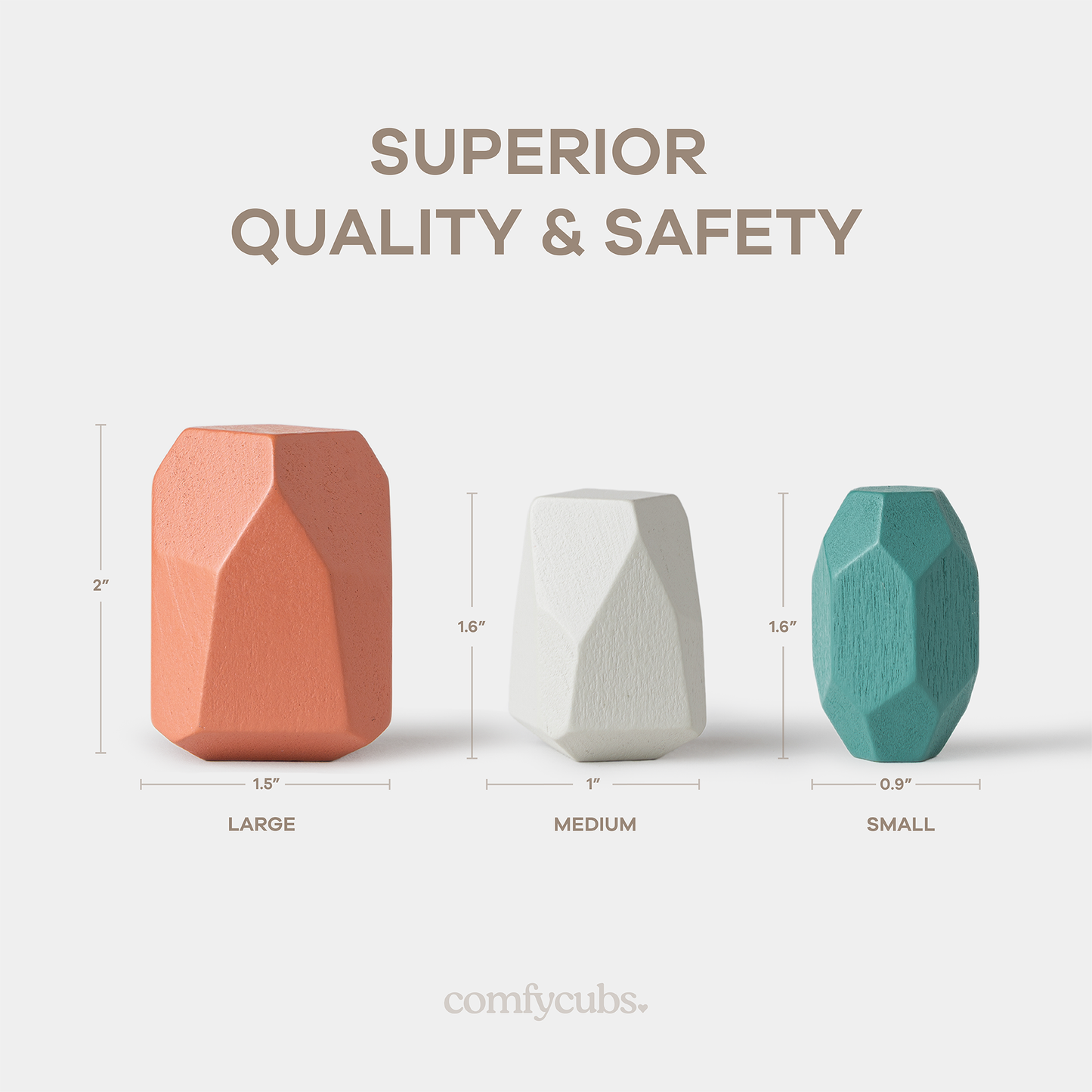 Stacking Blocks for Toddlers by Comfy Cubs