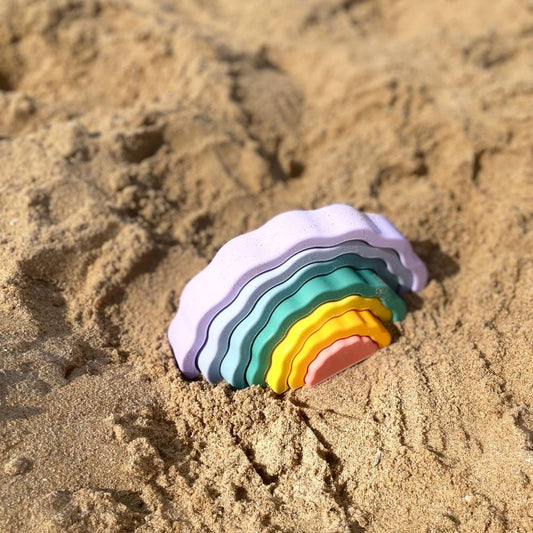 Montessori educational toy - Stackable rainbow