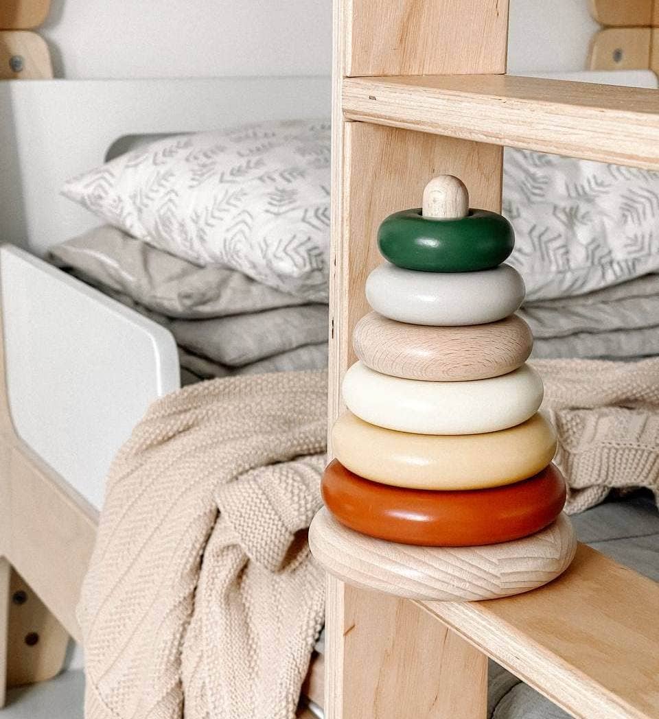 Wooden Stacking Toy (Earth Colors)