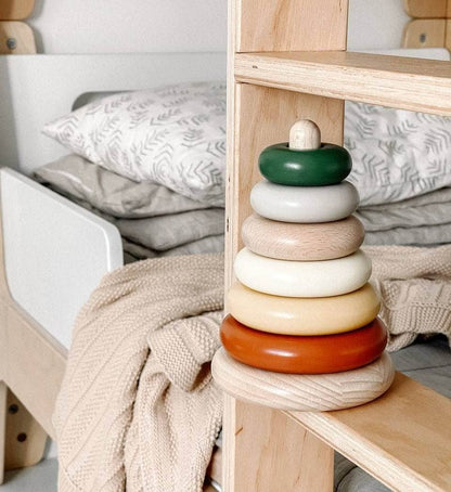 Wooden Stacking Toy (Earth Colors)