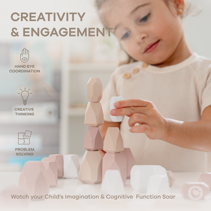 Stacking Blocks for Toddlers by Comfy Cubs