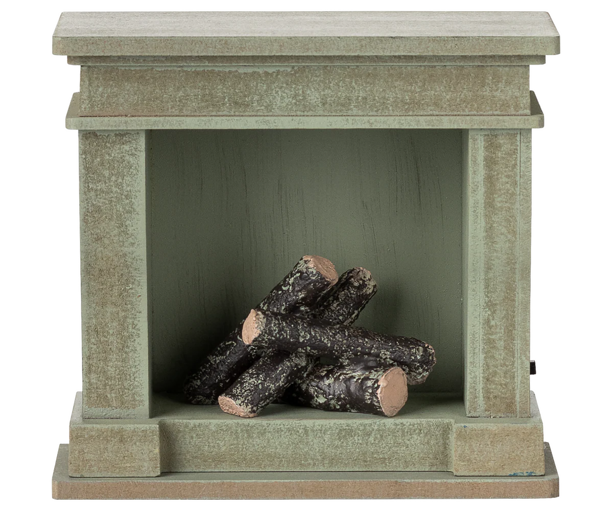 Fireplace (Miniature) - Dusty Green