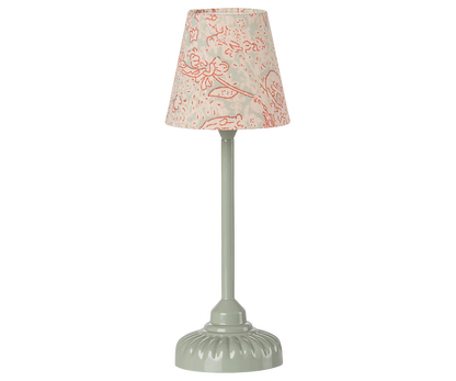 Vintage Floor Lamp (Mouse) - Mint & Floral