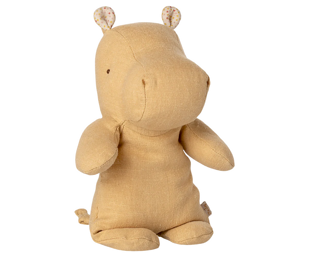 Safari Friends, Hippo (Small) - Cream Yellow