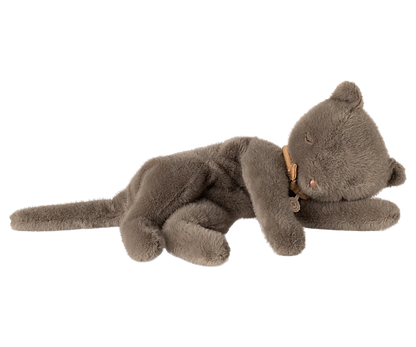 Sleeping Kitten Plush (Medium) - Grey