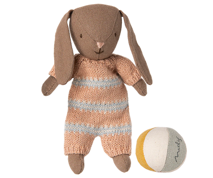 Bunny Set (Micro) - Brown with Dusty Rose Suit