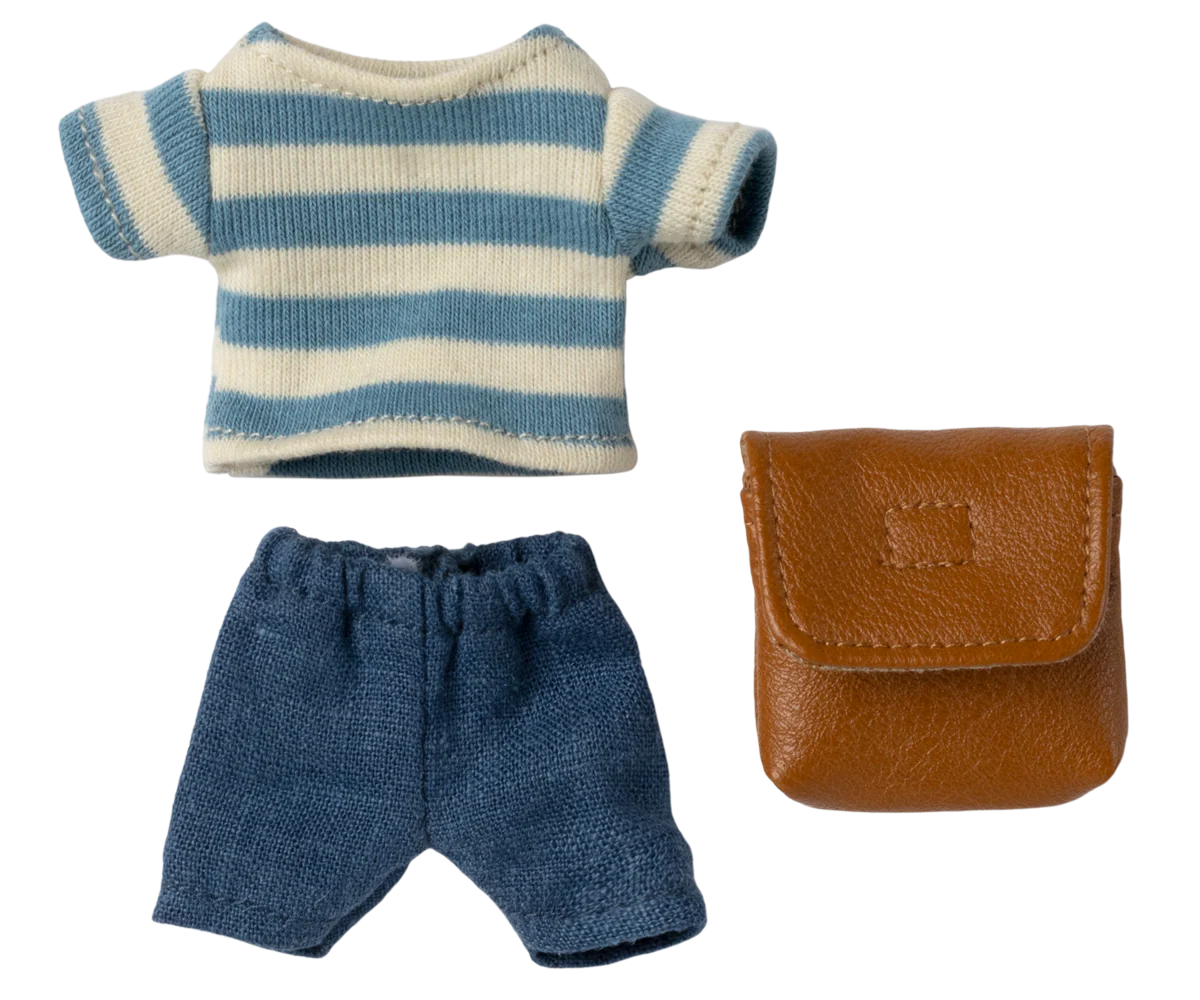 Clothes and Bag (Big Brother Mouse) - Brown