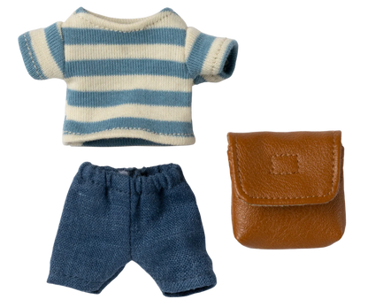 Clothes and Bag (Big Brother Mouse) - Brown