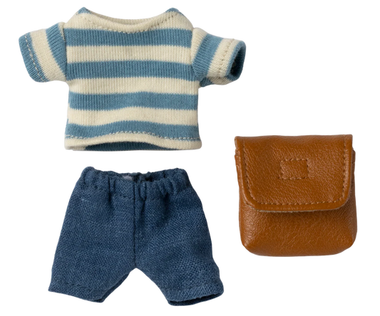 Clothes and Bag (Big Brother Mouse) - Brown