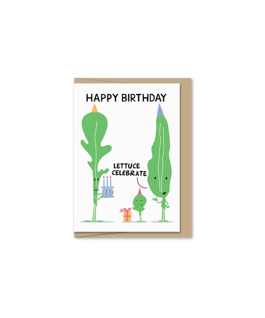 Mini Lettuce Celebrate Greeting Card