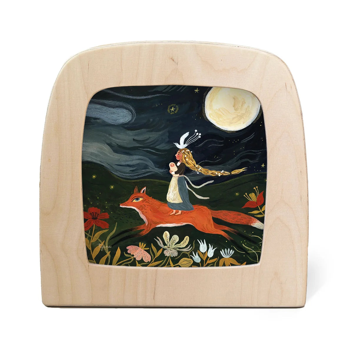 Tijana Draws silhouette - Fox Mother