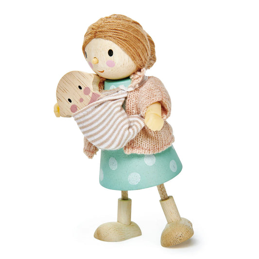 Wooden Doll Set - Mrs. Goodwood and the Baby