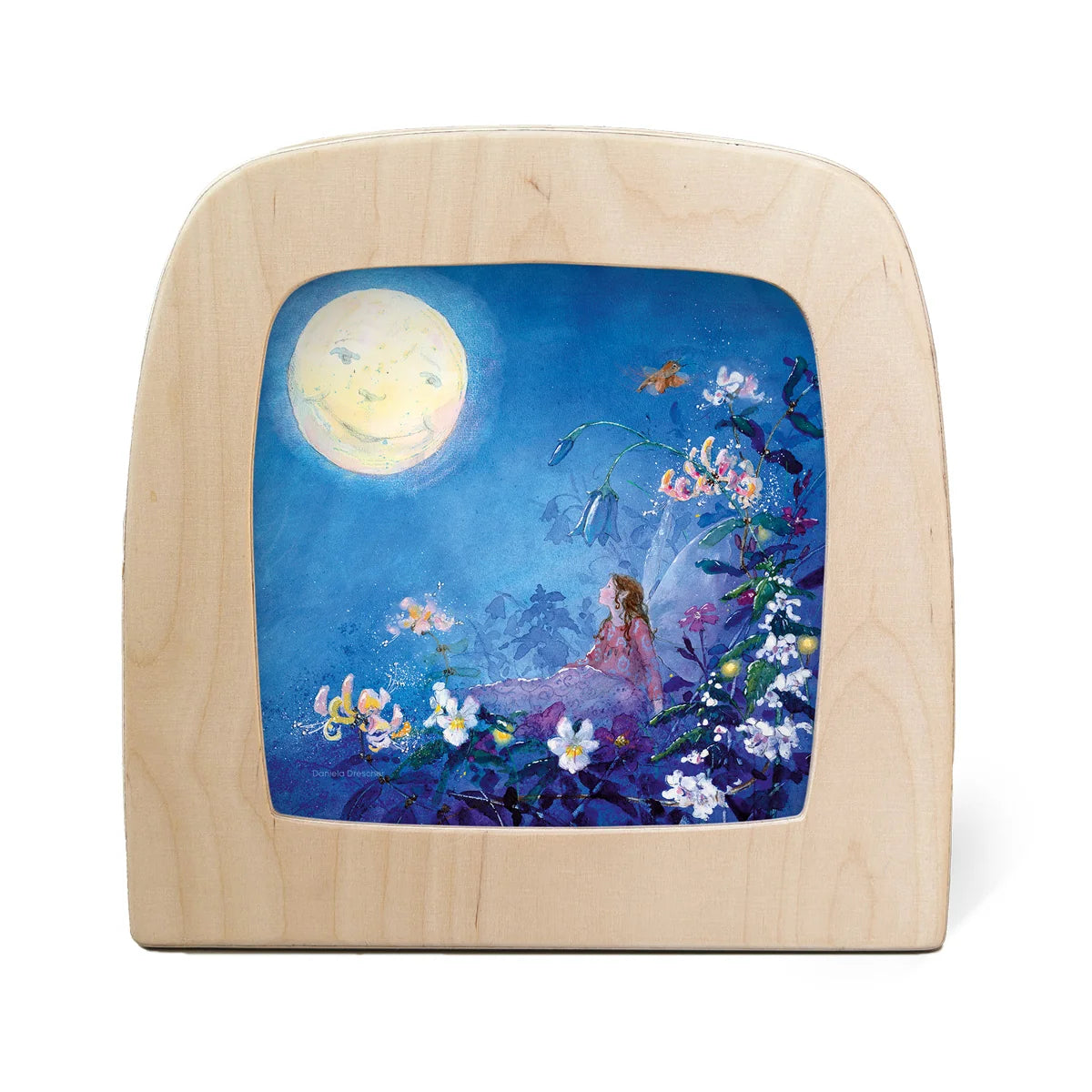 Little Fairy Can't Sleep Silhouette - Moon