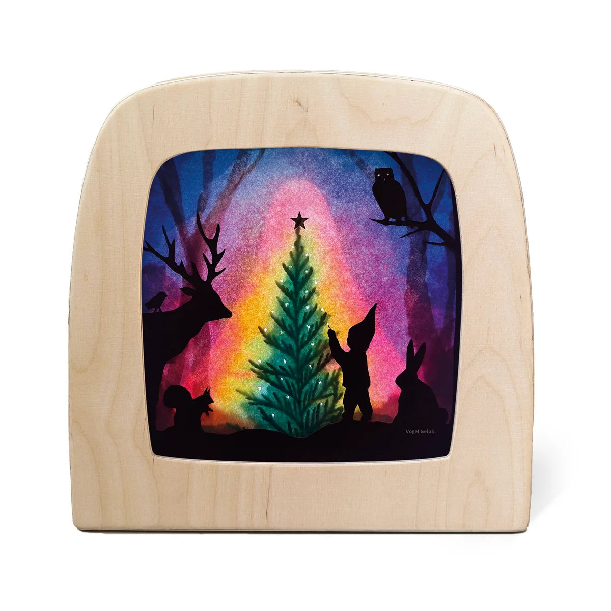 Vogel Geluk silhouette - Christmas Tree