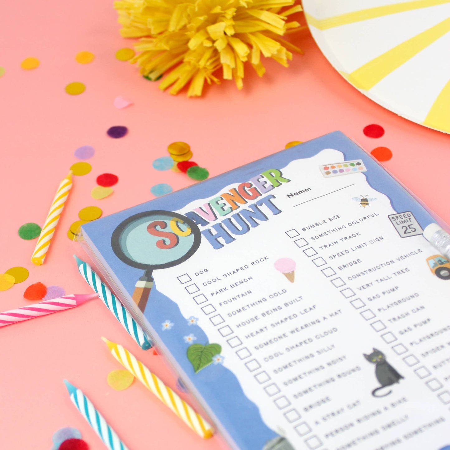 Pretend Play Notepad - Scavenger Hunt