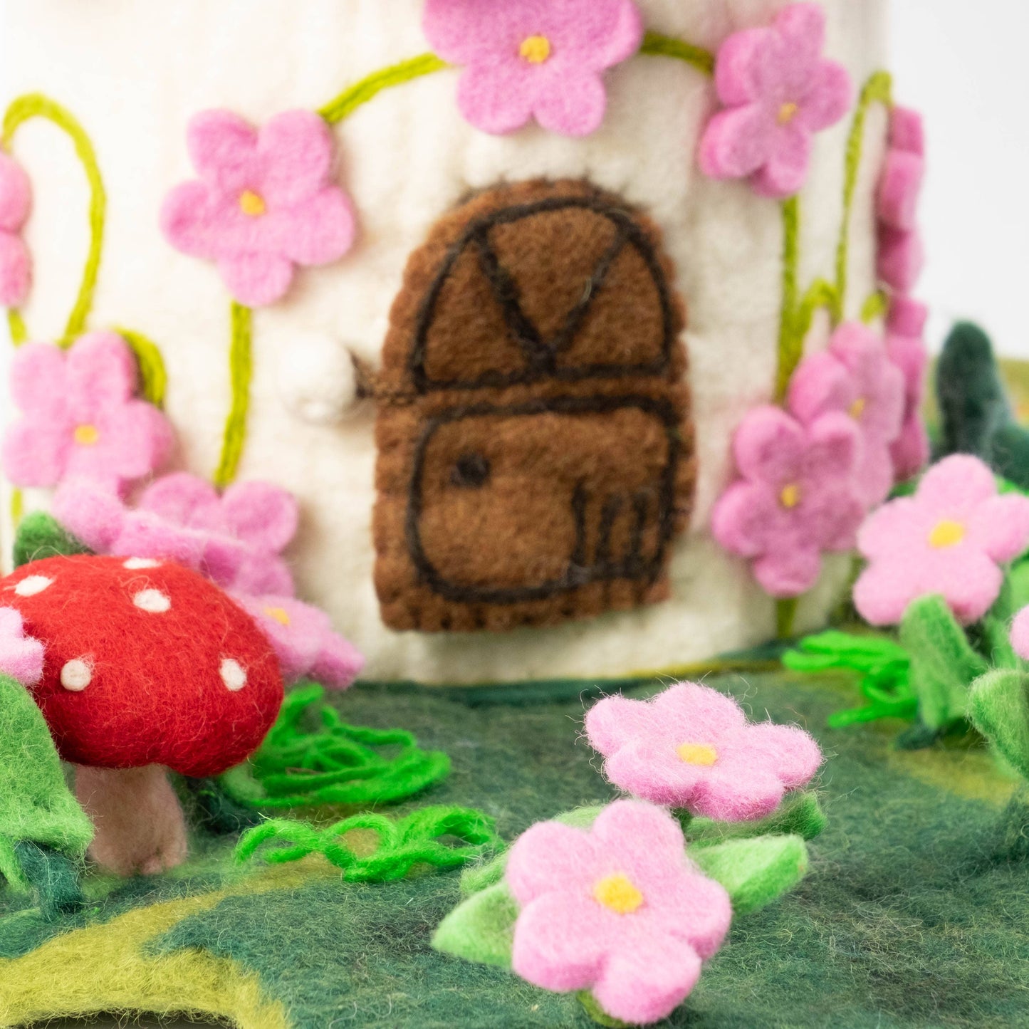 Felt House - Pink Fairy Cottage