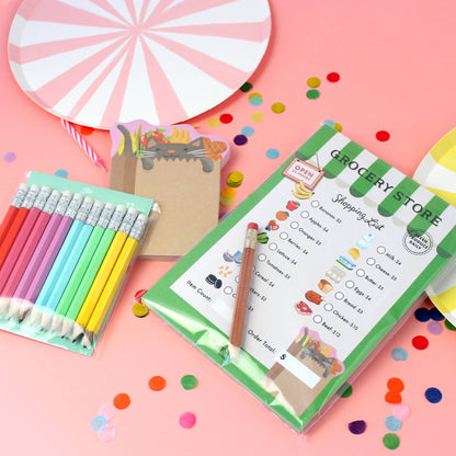 Pretend Play Notepad - Grocery Store