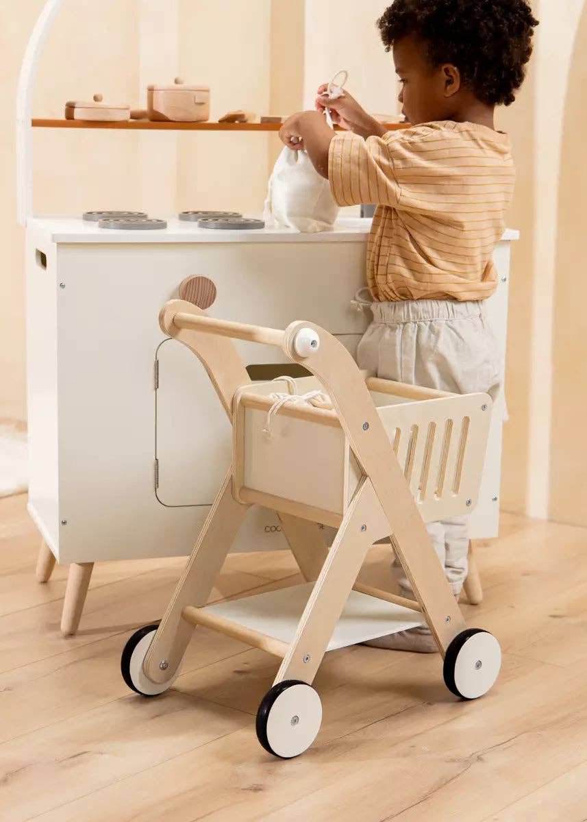 Wooden Shopping Cart