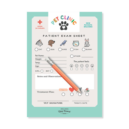 Pretend Play Notepad - Pet Clinic