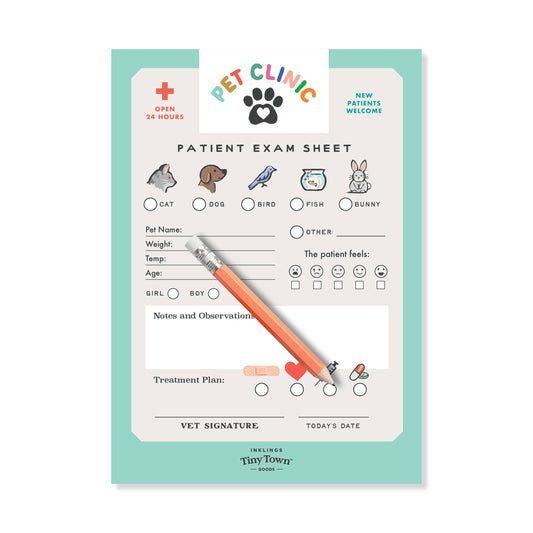 Pretend Play Notepad - Pet Clinic