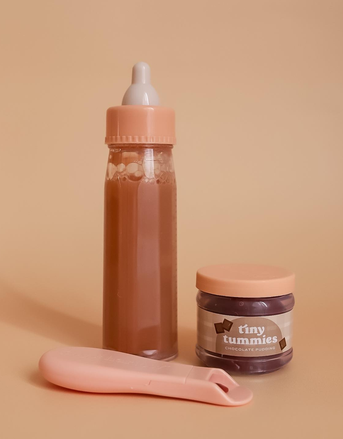 Tiny Tummies Puree and Milk Bottle - Chocolate