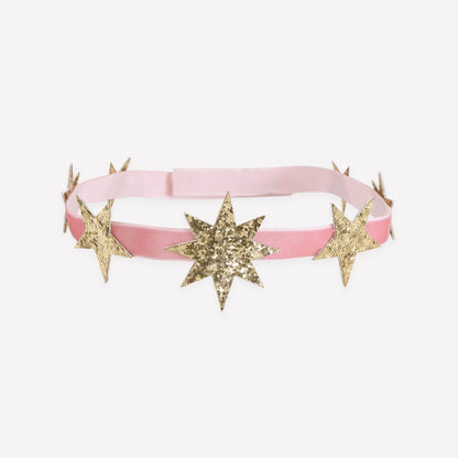 Celestial Glitter Star Party Crowns