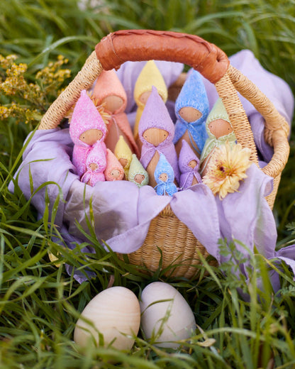 Pastel Rainbow Wooden Gnome