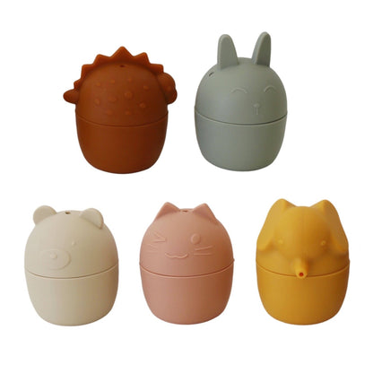 Animal Mold Free Silicone Bath Toy Set 