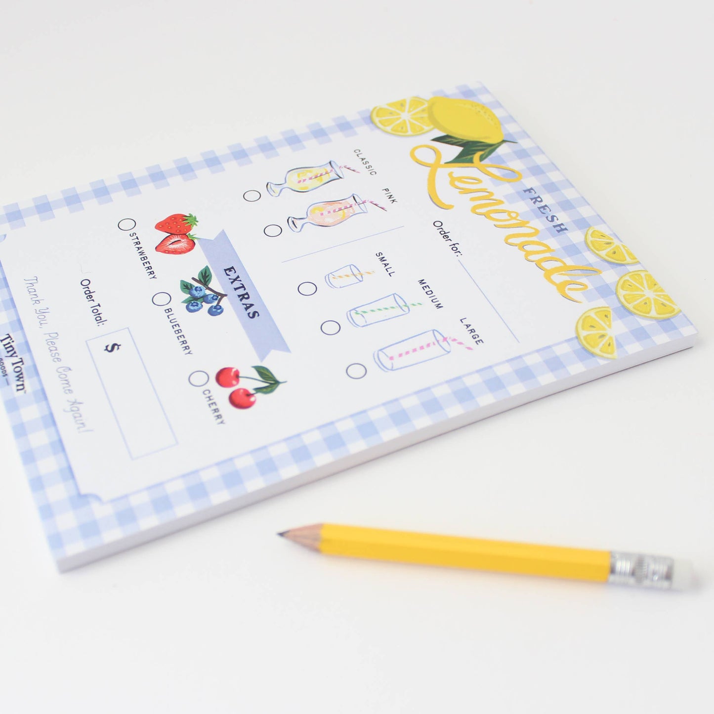 Pretend Play Notepad - Lemonade Stand