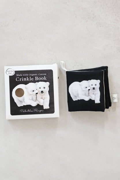 Baby’s Black & White Crinkle Book Made With Organic Cotton