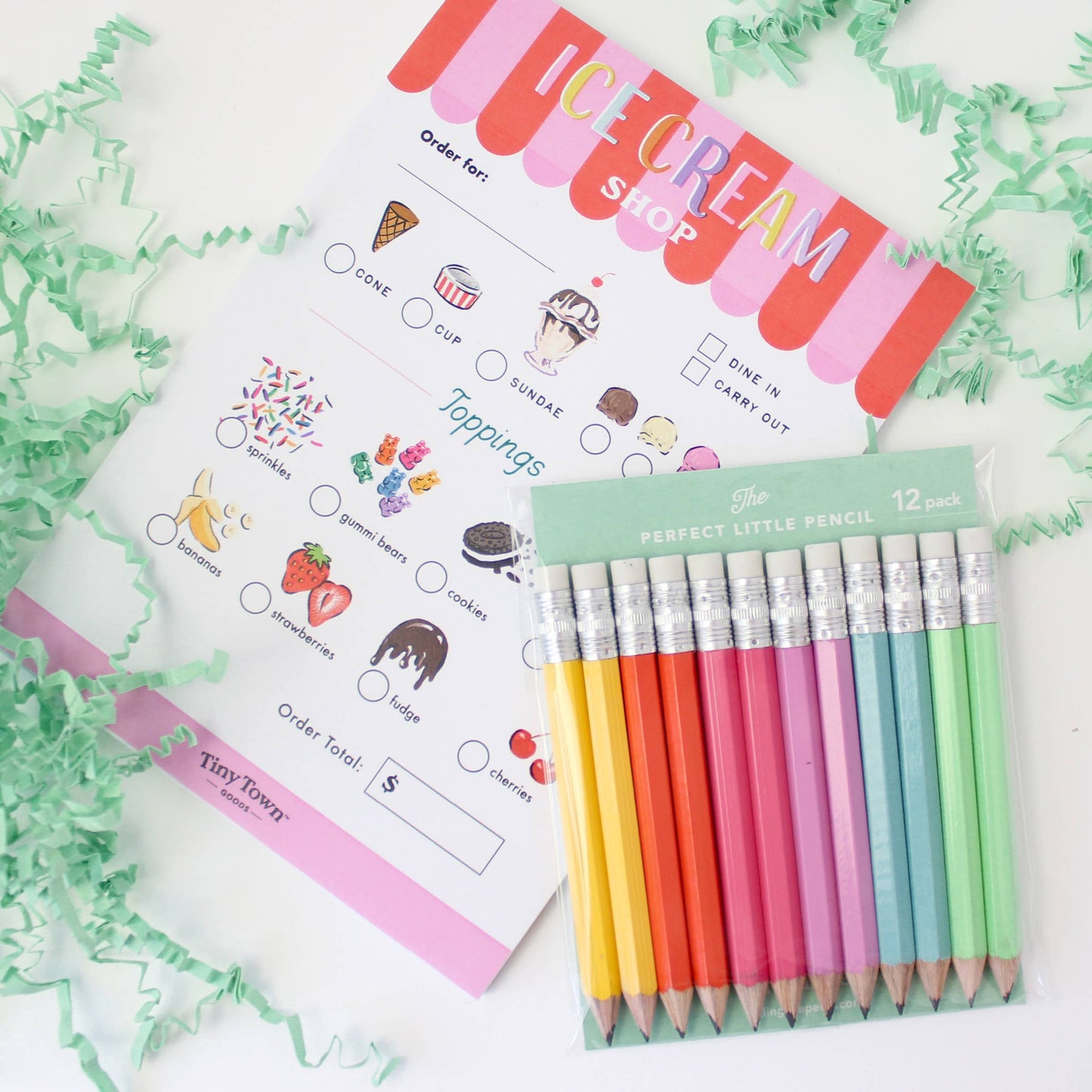 Pretend Play Notepad - Ice Cream Shop