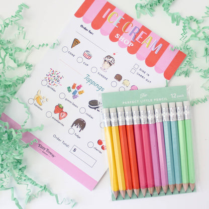 Pretend Play Notepad - Ice Cream Shop