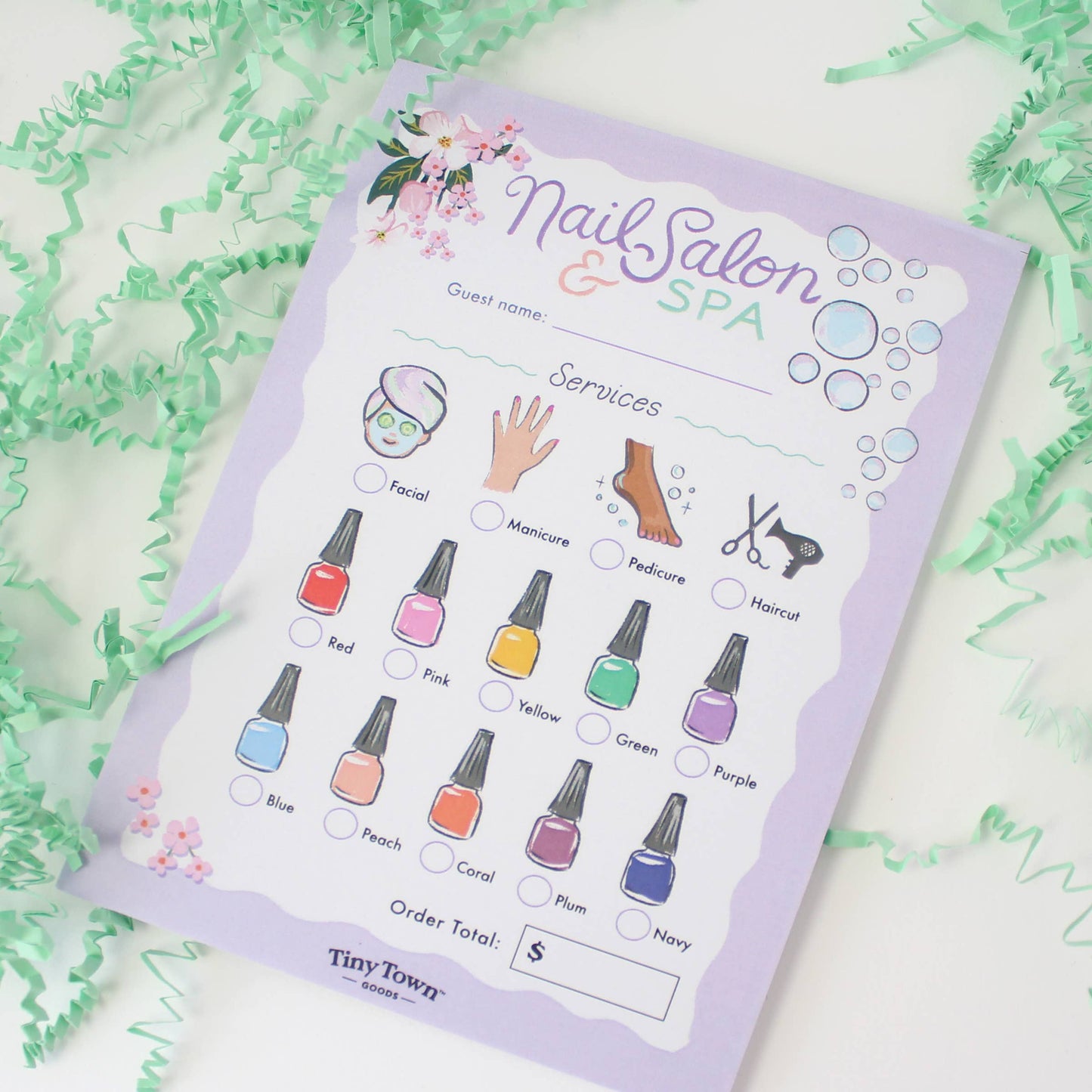 Pretend Play Notepad - Nail Salon & Spa