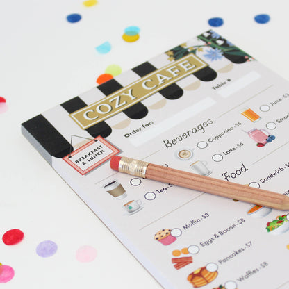 Pretend Play Notepad - Cozy Cafe