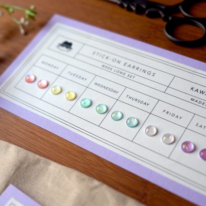 Kawaii Magic Stick-On Earring Set