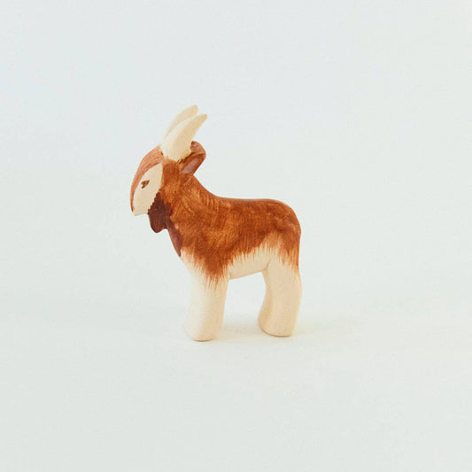 Wooden Painted Goat