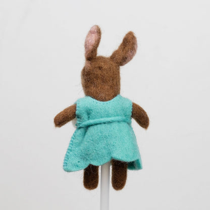 Felt Finger Puppet - Clothed Rabbit