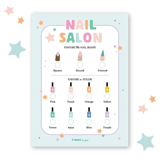 Pretend Play Notepad - Nail Salon