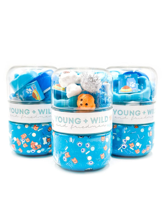YWF Grab & Go Dough Jar - Blue Pet Shop
