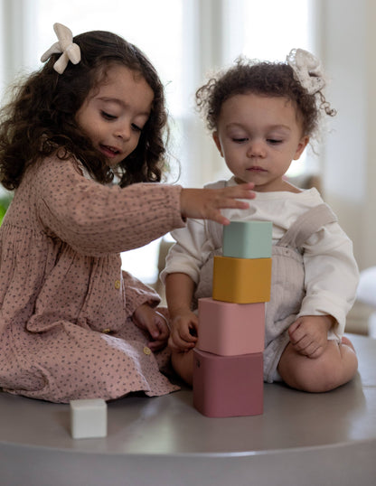 Montessori Silicone Stacking Cups | Toddler Water Play Toy