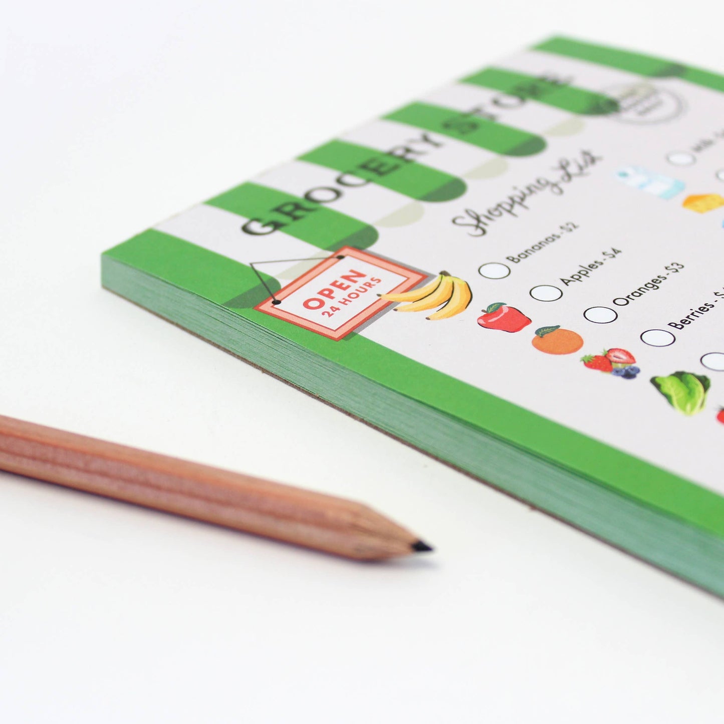 Pretend Play Notepad - Grocery Store