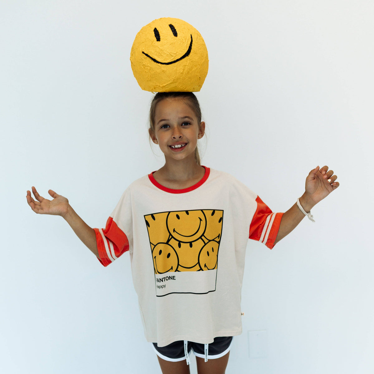 PANTONE Oversized Kids Tee - Coral